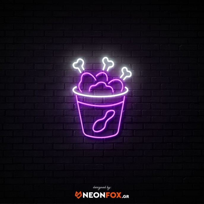 Κοτομπουκίες - Επιγραφή ΝΕΟΝ LED