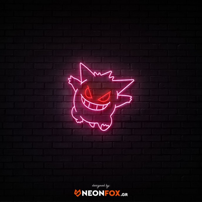 Gengar - Επιγραφή ΝΕΟΝ LED