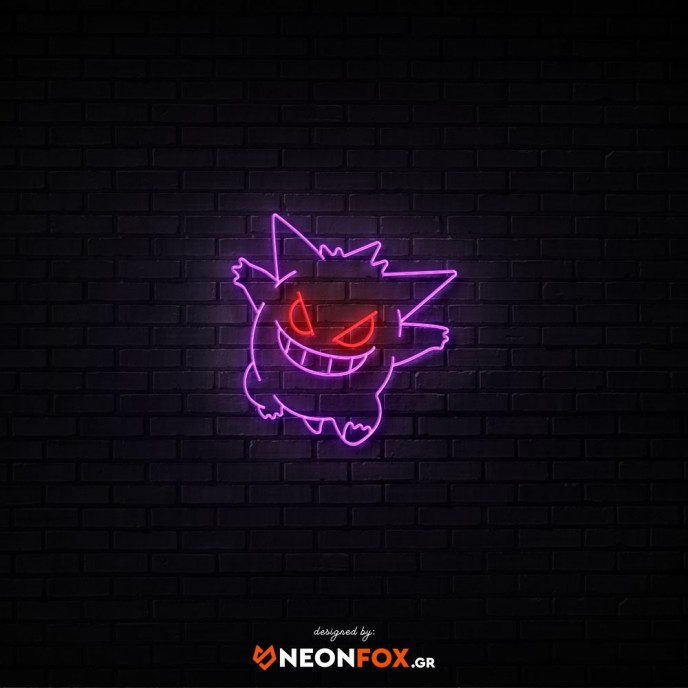 Gengar - Επιγραφή ΝΕΟΝ LED