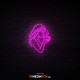 Woman with cup - NEON LED Sign