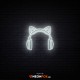 Cat Headphones - NEON LED Sign