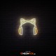 Cat Headphones - NEON LED Sign