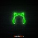 Cat Headphones - NEON LED Sign