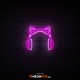 Cat Headphones - NEON LED Sign