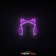 Cat Headphones - NEON LED Sign
