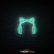 Cat Headphones - NEON LED Sign