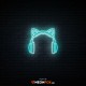 Cat Headphones - NEON LED Sign