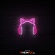 Cat Headphones - NEON LED Sign