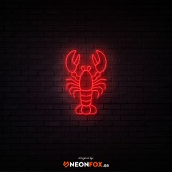 Αστακός - Επιγραφή ΝΕΟΝ LED