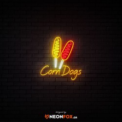 Corn Dogs - Επιγραφή ΝΕΟΝ LED