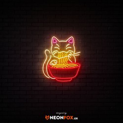 Cat Ramen - Επιγραφή ΝΕΟΝ LED