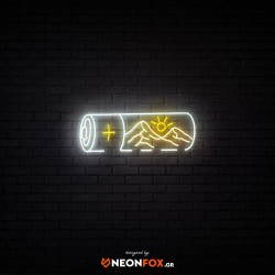 Μπαταρία - Επιγραφή ΝΕΟΝ LED