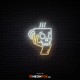 Skull mug - NEON LED Sign