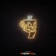 Skull mug - NEON LED Sign