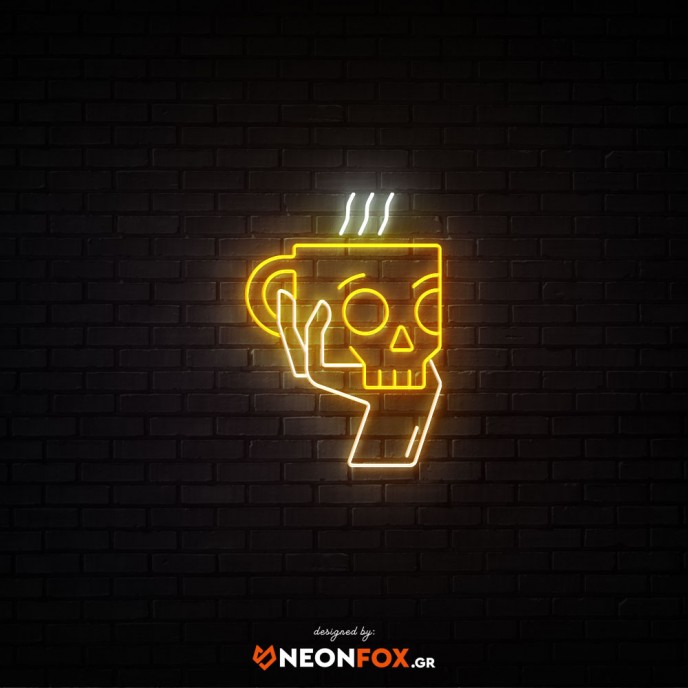 Skull mug - NEON LED Sign