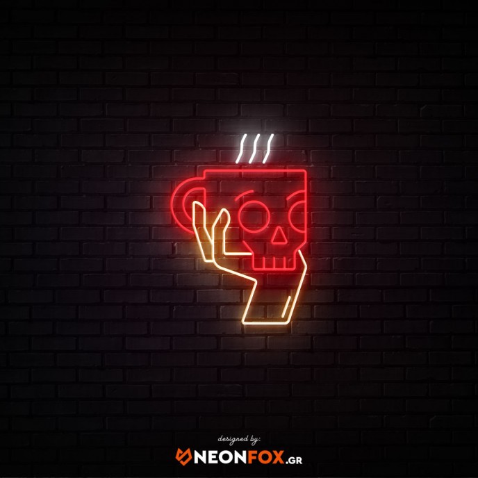 Skull mug - NEON LED Sign