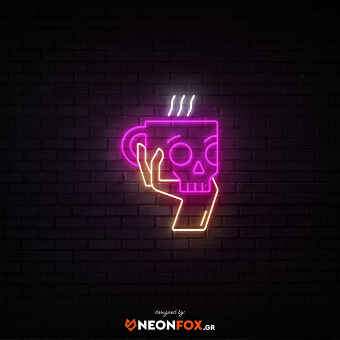 Skull mug - NEON LED Sign
