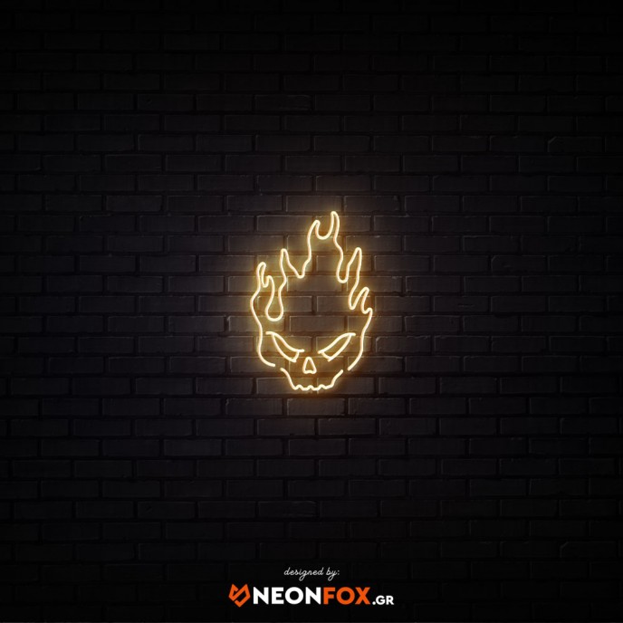 Skull fire - NEON LED Sign Skull fire - NEON LED Sign