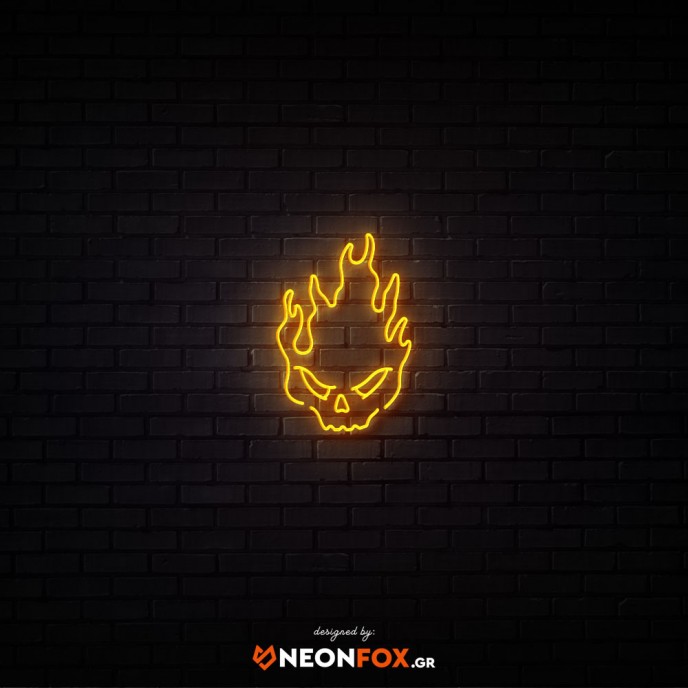 Skull fire - NEON LED Sign Skull fire - NEON LED Sign