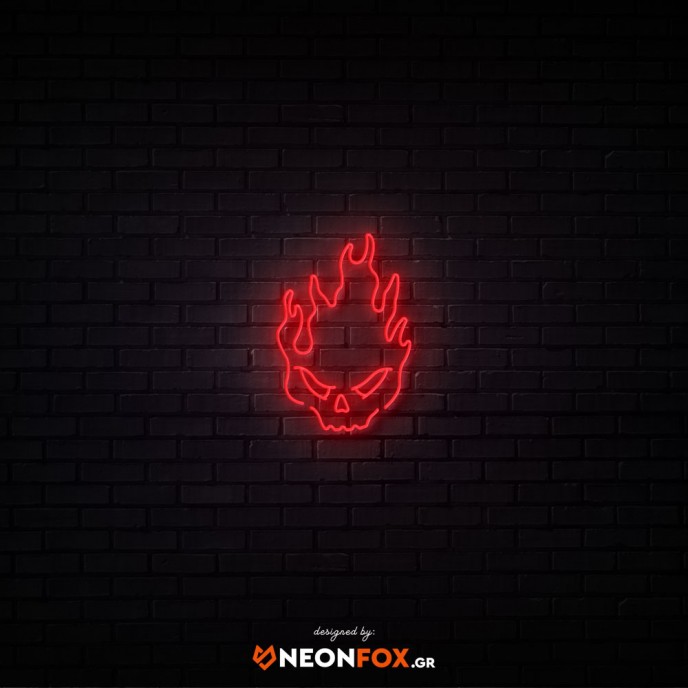 Skull fire - NEON LED Sign Skull fire - NEON LED Sign