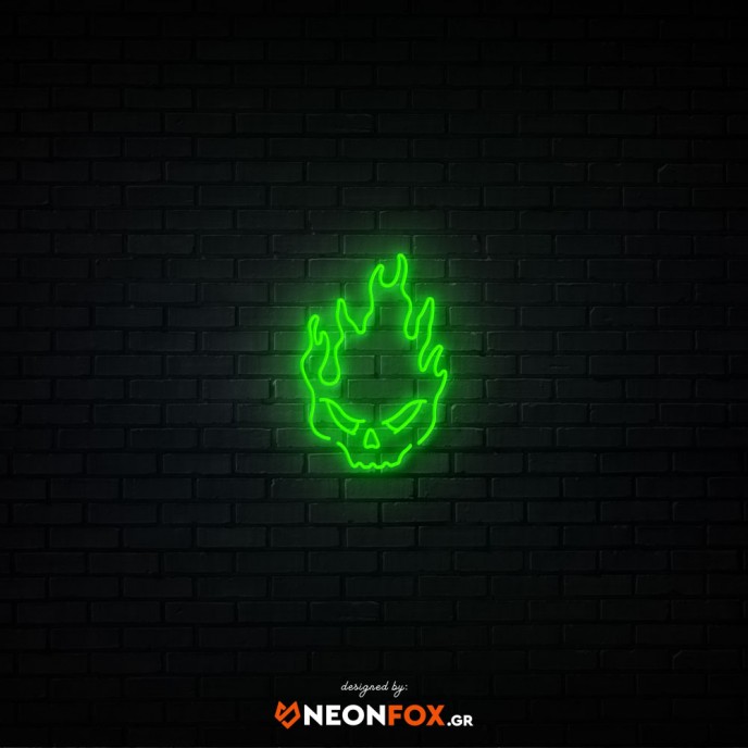 Skull fire - NEON LED Sign Skull fire - NEON LED Sign