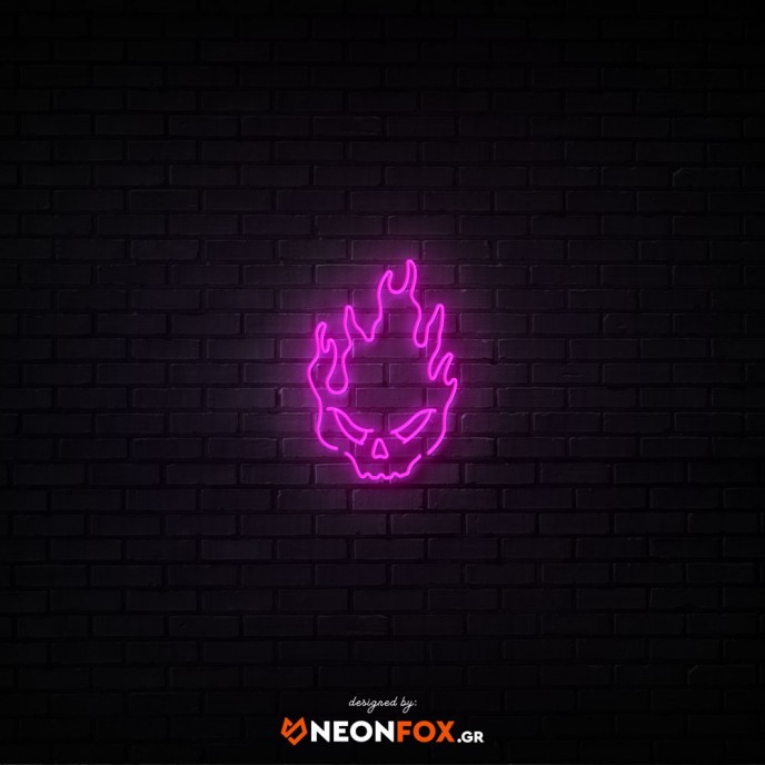 Skull fire - NEON LED Sign Skull fire - NEON LED Sign