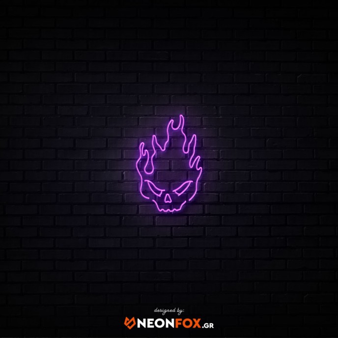 Skull fire - NEON LED Sign Skull fire - NEON LED Sign