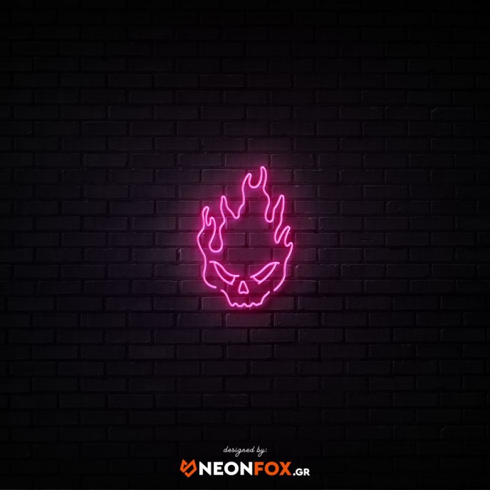 Skull fire - NEON LED Sign Skull fire - NEON LED Sign