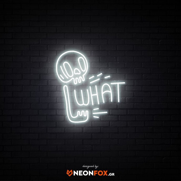 What- Επιγραφή ΝΕΟΝ LED