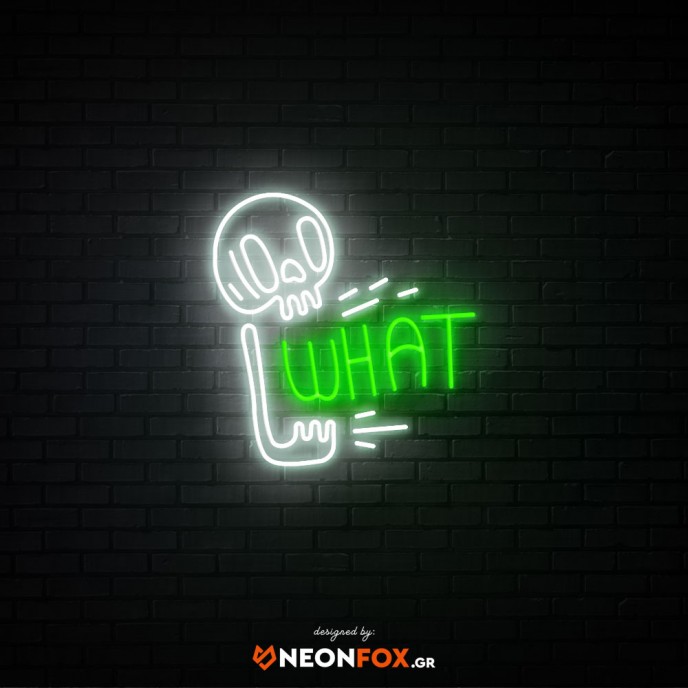 What- Επιγραφή ΝΕΟΝ LED