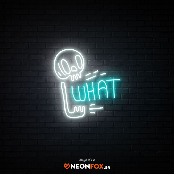 What- Επιγραφή ΝΕΟΝ LED