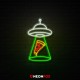 Alien pizza - NEON LED Sign
