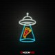 Alien pizza - NEON LED Sign