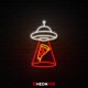Alien pizza - NEON LED Sign