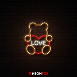 Love bear - Επιγραφή ΝΕΟΝ LED