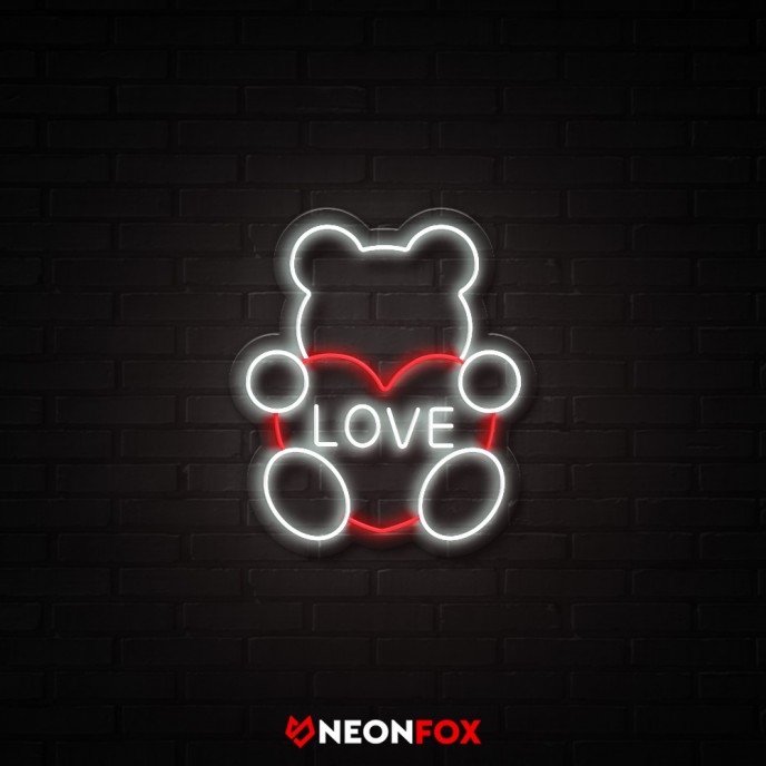 Love bear - Επιγραφή ΝΕΟΝ LED Love bear - Επιγραφή ΝΕΟΝ LED