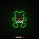 Love bear - Επιγραφή ΝΕΟΝ LED Love bear - Επιγραφή ΝΕΟΝ LED