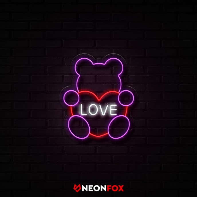 Love bear - Επιγραφή ΝΕΟΝ LED Love bear - Επιγραφή ΝΕΟΝ LED