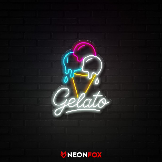 Gelato - Επιγραφή ΝΕΟΝ LED Gelato - Επιγραφή ΝΕΟΝ LED