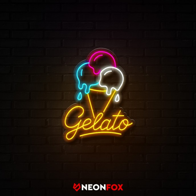 Gelato - Επιγραφή ΝΕΟΝ LED Gelato - Επιγραφή ΝΕΟΝ LED
