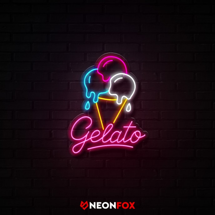 Gelato - Επιγραφή ΝΕΟΝ LED Gelato - Επιγραφή ΝΕΟΝ LED