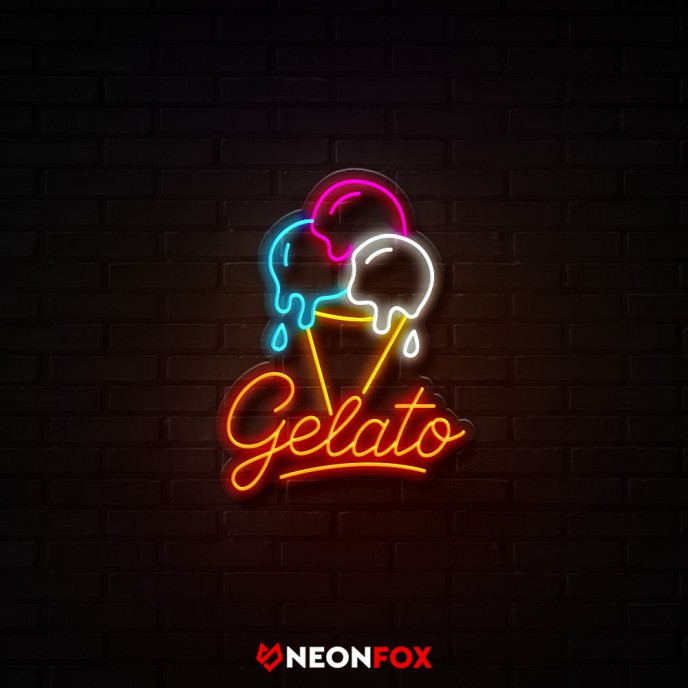 Gelato - Επιγραφή ΝΕΟΝ LED Gelato - Επιγραφή ΝΕΟΝ LED