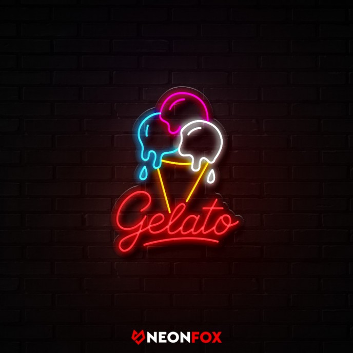 Gelato - Επιγραφή ΝΕΟΝ LED Gelato - Επιγραφή ΝΕΟΝ LED