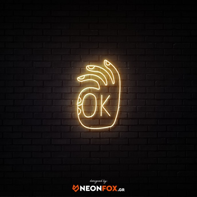 OK - Επιγραφή ΝΕΟΝ LED