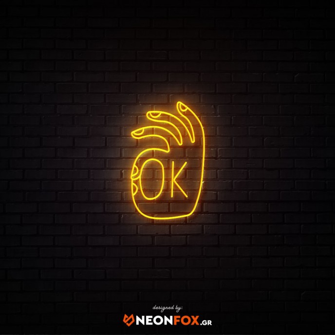 OK - Επιγραφή ΝΕΟΝ LED
