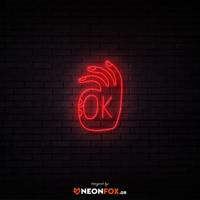 OK - Επιγραφή ΝΕΟΝ LED