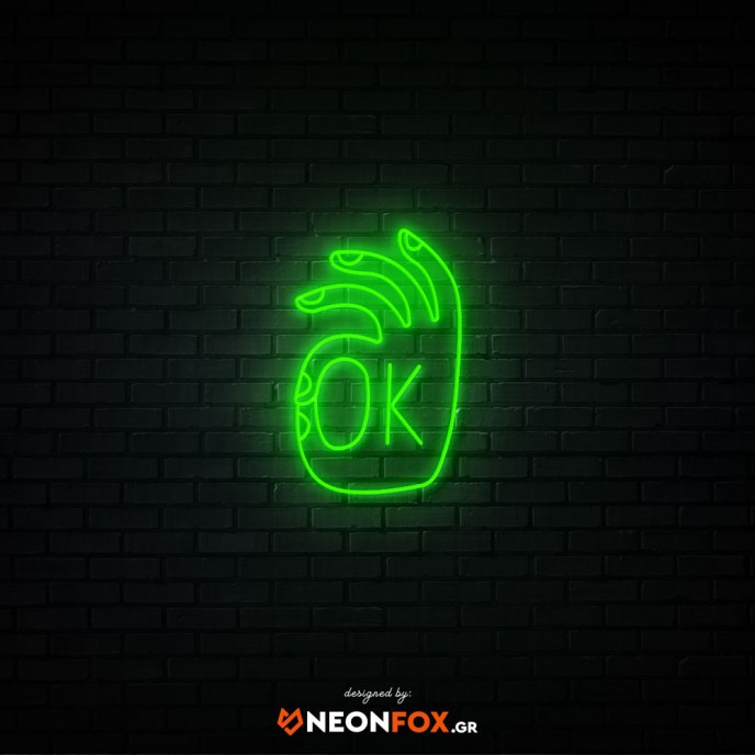 OK - Επιγραφή ΝΕΟΝ LED