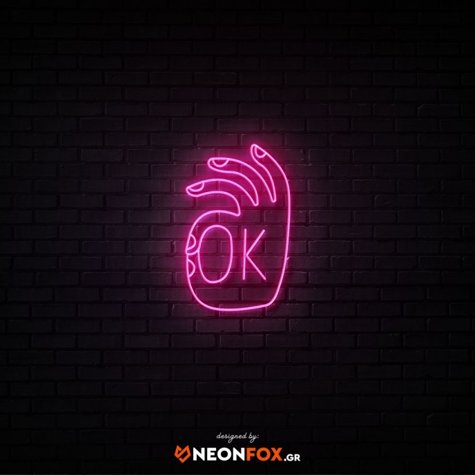 OK - Επιγραφή ΝΕΟΝ LED