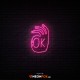 OK - Επιγραφή ΝΕΟΝ LED