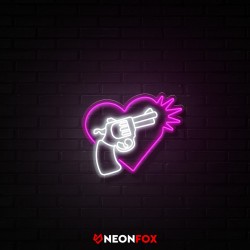 Weapon with a heart - NEON LED Sign